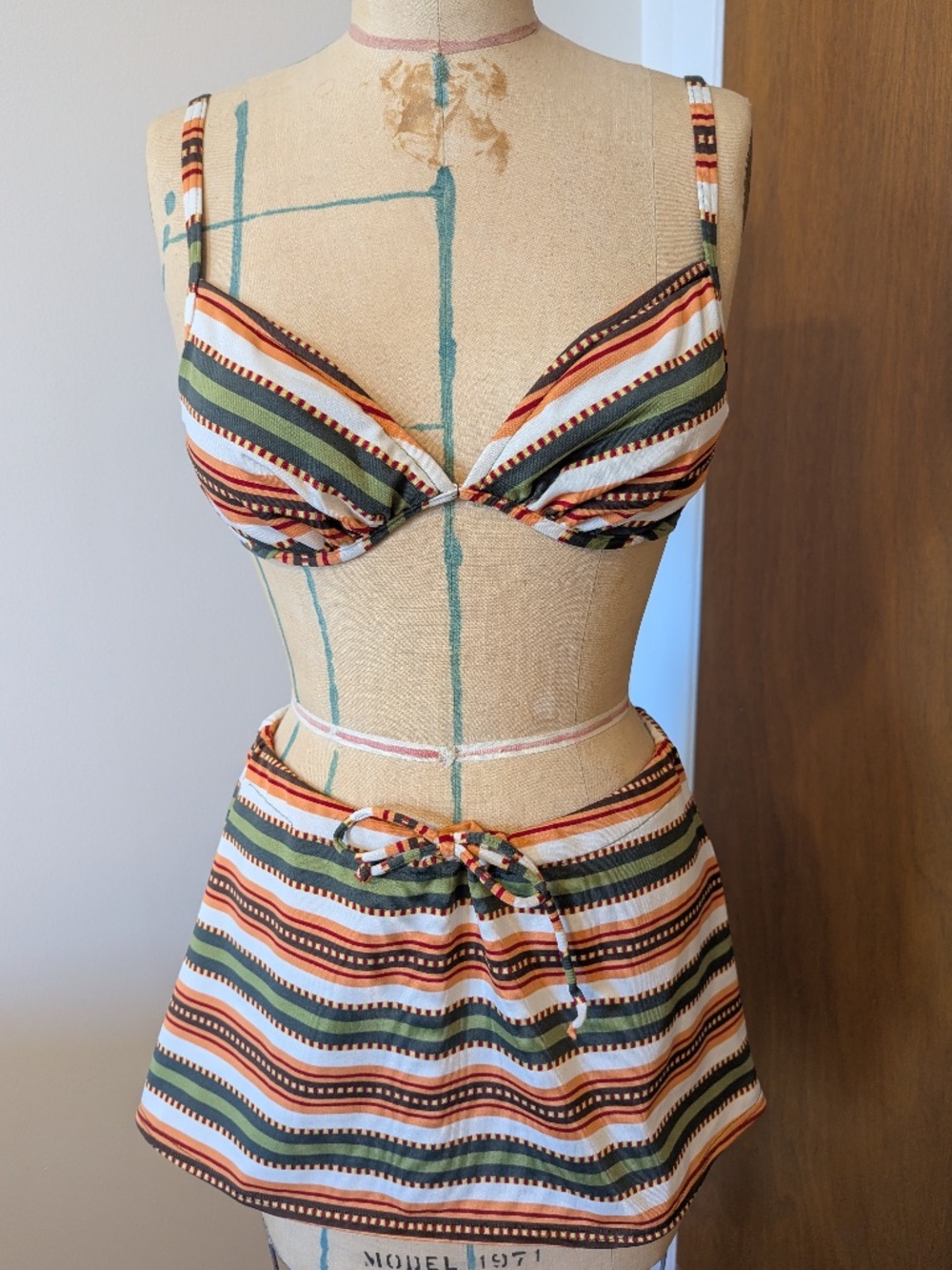 90's Town Piece Bikini Set